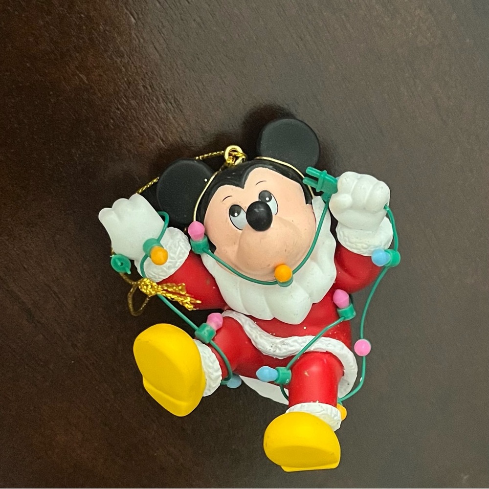 Vintage Mickey with Lights Disney Christmas Magic Ornament No Box